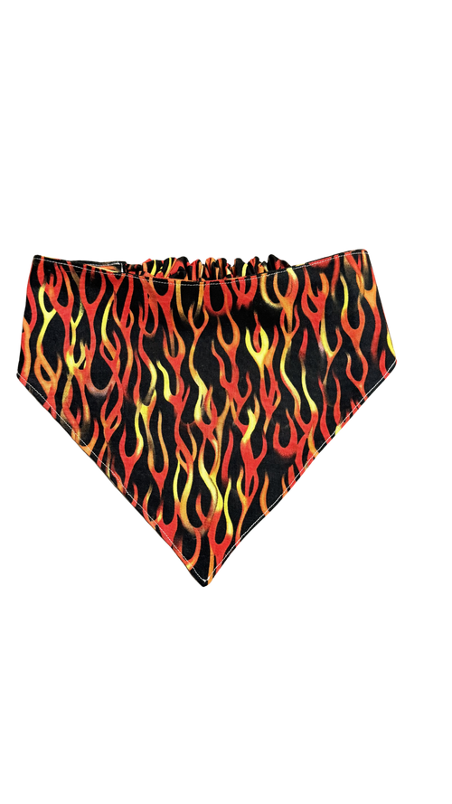 Playing with fire Dog Bandana.